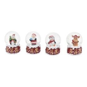 AMPOLLA VETRO PER DECORAZIONE DI NATALE DIAM. CM. 4,5x6 4 ASSORTITI