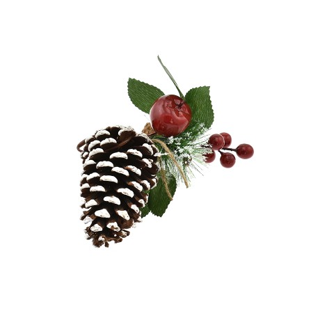 APPENDINO DI NATALE A FORMA DI PIGNA CON  BACCHE M.823