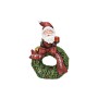 BABBO DI NATALE CON CORONA E LUCI A LED CM. 42,7 COLORE ROSSO