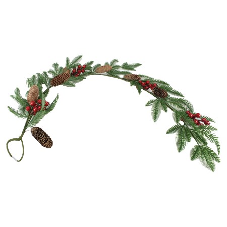 DECORAZIONE DI NATALE RAMO CON BACCHE CM. 150