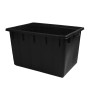 ICS BLACK RECTANGULAR CONTAINER WOOD HOLDER LT. 180 CM. 80x60x48