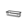 Feridras Mensola rettangolare un ripiano in acciaio nero linea Chic Black Cm. 25,5x10x7h.