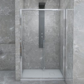 Feridras Porta scorrevole trasparente per la doccia linea T-Squared cm. 120
