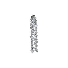 FESTONE DI NATALE CON 142 SFERE COLORE RGENTO CM. 3/5 CM. 9,5x9,5x180