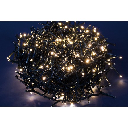 NATALUNA LUCI DI NATALE 1000LED FLASH CONNECT PER USO ESTERNO LUCE CALDA MT. 20+5
