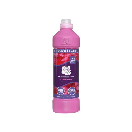 PEONIA DETERSIVO LIQUIDO PER LAVATRICE ESSENCE E FIORI ROSA 33 LAVAGGI