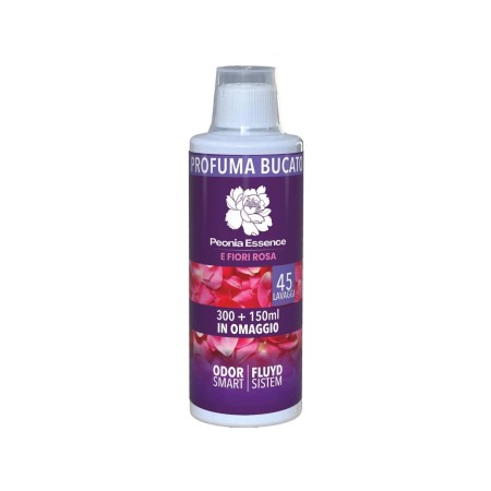 PEONIA PROFUMA BUCATO PER LAVATRICE E A MANO ESSENCE E FIORI ROSA 45 LAVAGGI