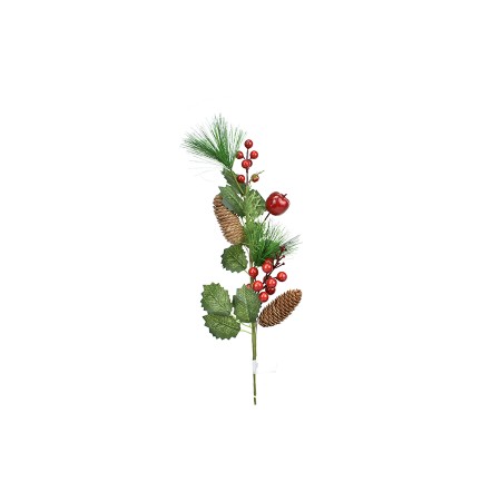 PICK BACCHE PER DECORO NATALIZIO CM. 70 M.853 ROSSO