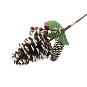 PICK DECORO DI NATALE A FORMA DI PIGNA M.17-1493A