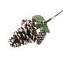 PICK DECORO DI NATALE A FORMA DI PIGNA M.17-1493A