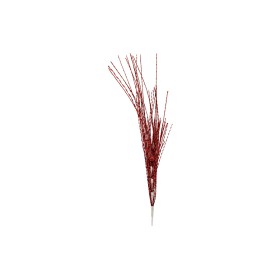 PICK RAMO GLITTERATO PER DECORAZIONE DI NATALE COLORE ROSSO CM. 75