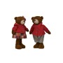 PUPAZZO DI NATALE ORSO BOY&GIRL COLORE ROSSO CM. 50