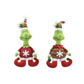 PUPAZZO PERSONAGGIO NATALIZIO DI COLORE VERDE CM. 28
