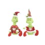 PUPAZZO PERSONAGGIO NATALIZIO DI COLORE VERDE CM. 33