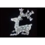 RENNA SEDUTA LUMINOSA DI NATALE PER ESTERNO LUCE BIANCA CM. 55x15x62 IP44