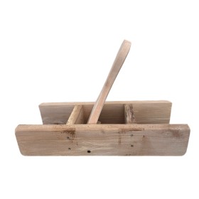 SCHIACCIA OLIVE MANUALE IN LEGNO ARTIGIANALE CM. 38x14