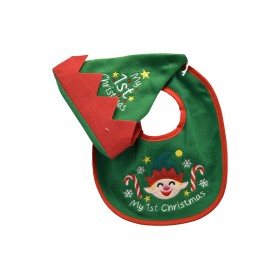 SET BABY DI NATALE BAVAGNINO CON CAPPELLO DI ELFO M.8613B COLORE VERDE
