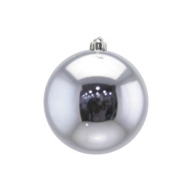 SFERA PALLINA PER ALBERO DI NATALE LUCIDA ARGENTO CM. 15