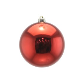 SFERA PALLINA PER ALBERO DI NATALE LUCIDA ROSSO CM. 15