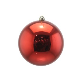 SFERA PALLINA PER ALBERO DI NATALE LUCIDA ROSSO CM. 20