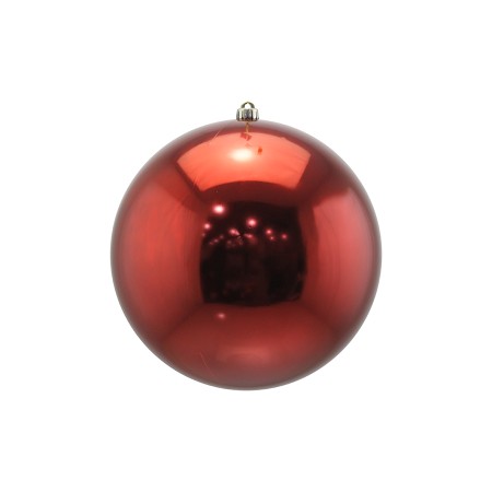 SFERA PALLINA PER ALBERO DI NATALE LUCIDA ROSSO CM. 30
