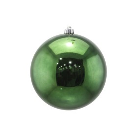 SFERA PALLINA PER ALBERO DI NATALE LUCIDA VERDE SCURO CM. 20