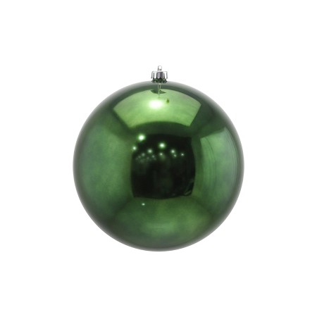 SFERA PALLINA PER ALBERO DI NATALE LUCIDA VERDE SCURO CM. 25