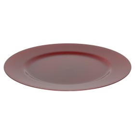 SOTTOPIATTO DI NATALE DIAM. CM. 33 DI COLORE ROSSO