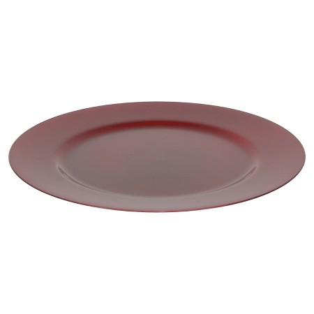 SOTTOPIATTO DI NATALE DIAM. CM. 33 DI COLORE ROSSO