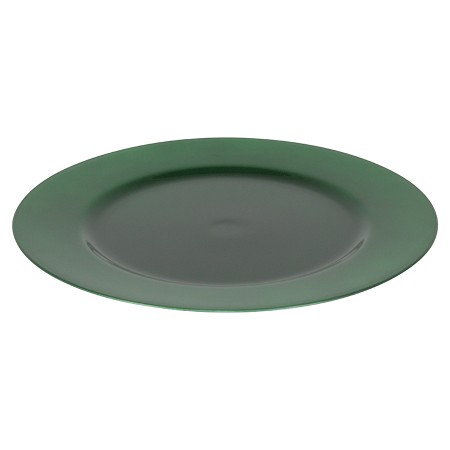 SOTTOPIATTO DI NATALE DIAM. CM. 33 DI COLORE VERDE SCURO