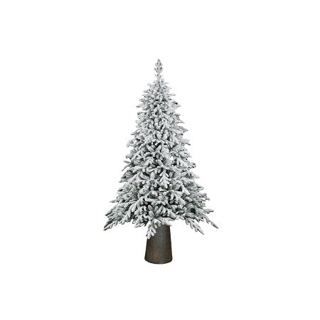 ALBERO DI NATALE MACAO INNEVATO CON 2037 RAMI E BASE CON TRONCO CM. 210