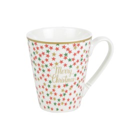 TAZZA DI PORCELLANA BONE CHINA DECORO NATALIZIO ML.  310