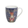TAZZA DI PORCELLANA BONE CHINA DECORO NATALIZIO ML.  340