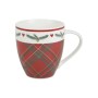 TAZZA DI PORCELLANA BONE CHINA DECORO NATALIZIO ML.  495