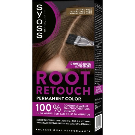 SYOSS RITOCCO PERMANENTE PER CAPELLI COLORE CASTAGNO CHIARO
