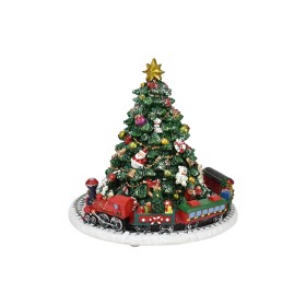 ALBERO CARILLON MUSICALE CON DECERO TRENINO CM. 16x16x16