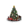 ALBERO CARILLON MUSICALE CON DECERO TRENINO CM. 16x16x16