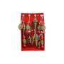 APPENDINO DECORO NATALE COLORE ROSSO/VERDE 4 ASSORTITI
