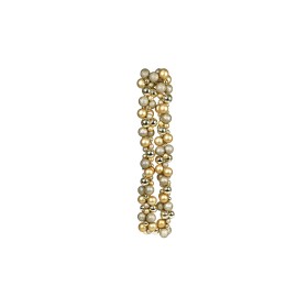 FESTONE NATALIZIO CON 142 SFERE 3/5 CM  COLORE ORO CM. 9,5x9,5x180