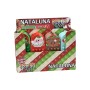 PENNA IN SILICONE CON DECORO NATALIZIO CM. 20x8x4 4 COLORI ASSORTITI