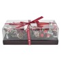 PORTA CANDELA DI NATALE 2F COLORE ROSSO CM. 22,3x11,3x7,5