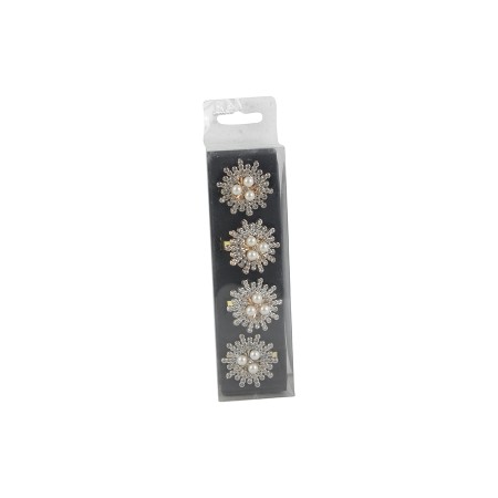 SET 4 PORTA TOVAGLIOLI SOLE DI COLORE ORO M.012