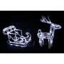 SET RENNA CON SLITTA LUMINOSA PER USO ESTERNO LUCE BIANCOA CM. 45+26 64L