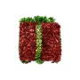 APPENDINO DECORO NATALE A FORMA PACCO REGALO CM. 9x12 M.2043 ROSSO/VERDE