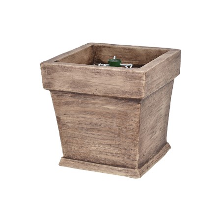 BASE PER ALBERO DI NATALE A FORMA DI VASO MARRONE CM. 30x30x30+5h.