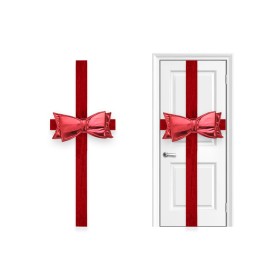 NATALUNA FIOCCO PER PORTA DI COLORE ROSSO CM. 20x48 NATALUNA FIOCCO PER PORTA DI COLORE ROSSO CM. 20x48