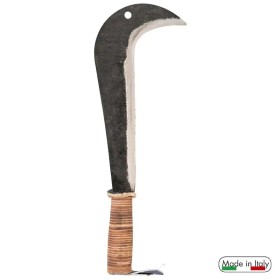 VERDEMAX RONCOLA TIPO ITALIA MANICO IN CUOIO CM. 30