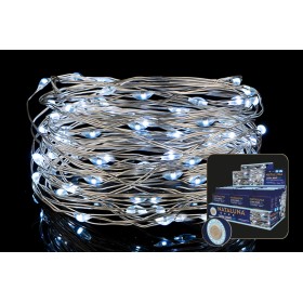 NATALUNA 180 MICROLED LUCE BIANCO A BATTERIA MT. 18