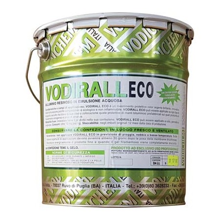 ALLUMINIO RESINOSO VODIRALL ECO VODICHEM BASE ACQUA ARGENTO LT. 10