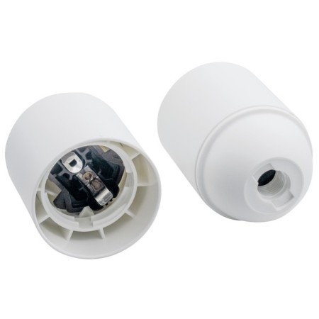 LIFE PORTA LAMPADA LISCIO BIANCO OPACO IN TERMOPLASTICA E 27